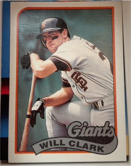 1989 Topps #660 Will Clark — front