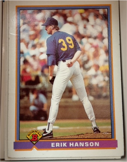 1991 Bowman #260 Erik Hanson — front