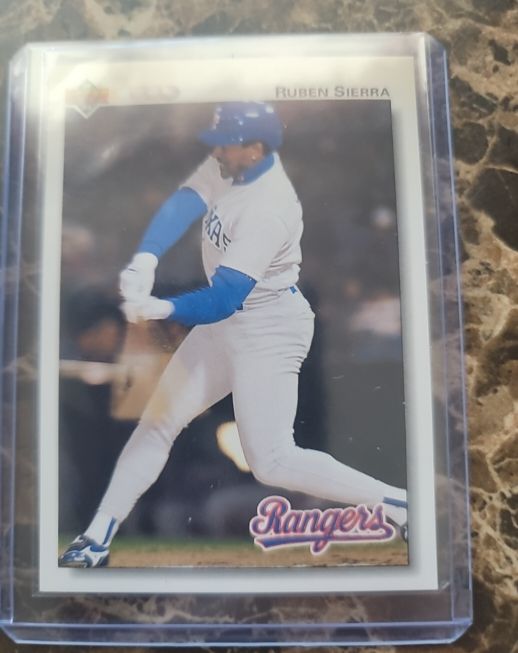 1992 Upper Deck #176 Ruben Sierra Texas Rangers — front