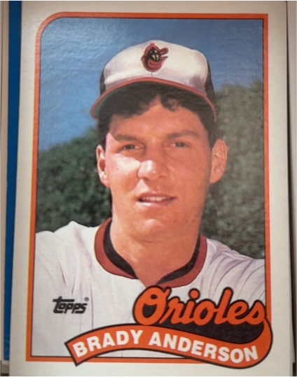 1989 Topps #757 Brady Anderson — front