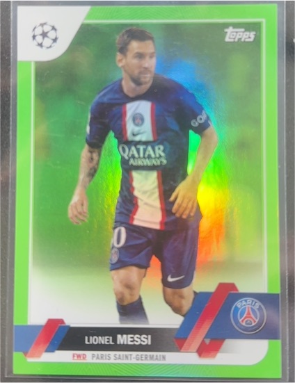 2022-23 Topps UEFA Club Competitions #1 Lionel Messi Paris Saint-Germain — front