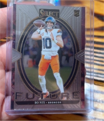 2024 Panini Select #7 Bo Nix Select Future Rookie Card — front