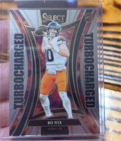 2024 Panini Select #16 Bo Nix Turbocharged RC — front