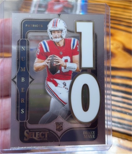 2024 Panini Select Select Numbers #20 Drake Maye — front