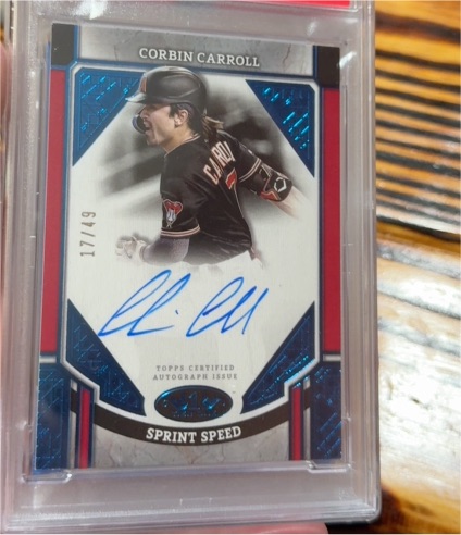 2024 Topps Tier One Sprint Speed #Corbin Carroll — front
