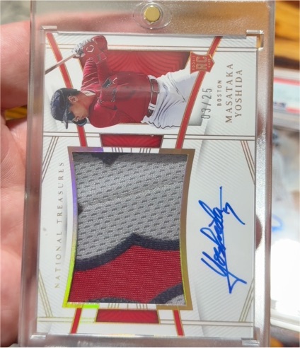 2023 Panini National Treasures #08/25 Masataka Yoshida — front