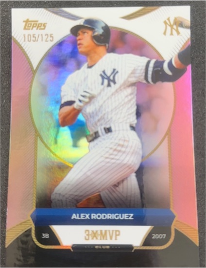 2025 Topps Welcome to the Club 3X MVP #12 Alex Rodriguez — front