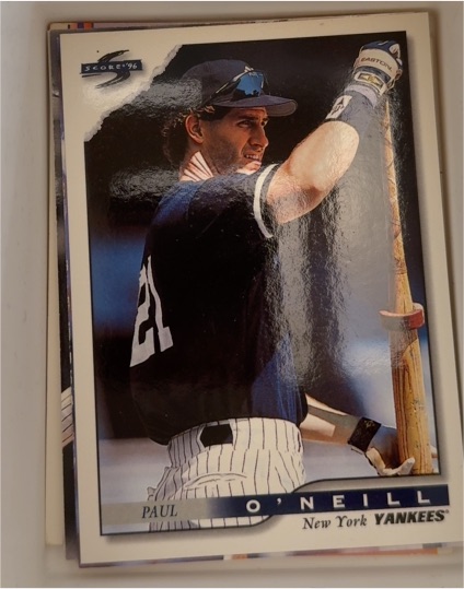 1996 Score #296 Paul O'Neill — front