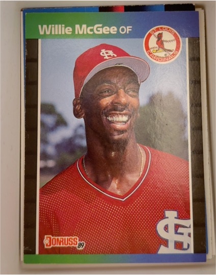 1989 Donruss #161 Willie McGee — front