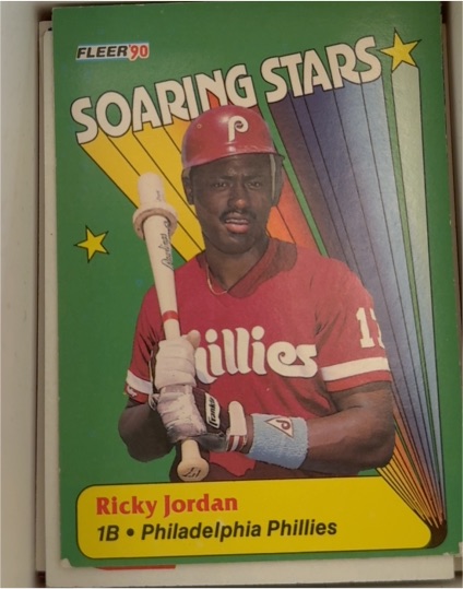 1990 Fleer Soaring Stars #11 Ricky Jordan — front