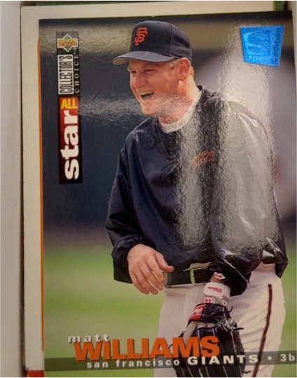 1995 Upper Deck Collector's Choice SE #108 Matt Williams — front
