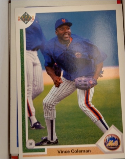 1991 Upper Deck #768 Vince Coleman — front
