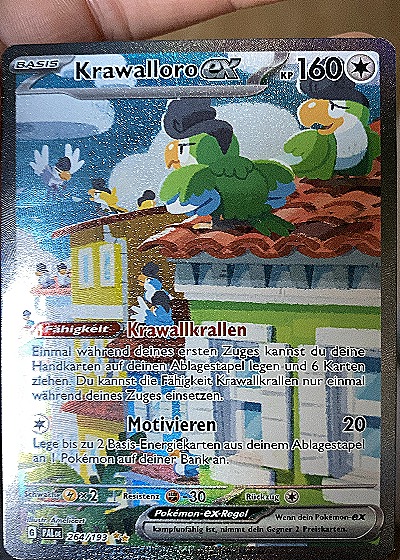 2023 Pokémon SV02: Paldea Evolved #264 Krawalloro ex — front