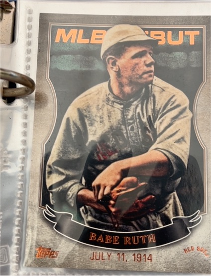 2016 Topps MLB Debut #MLBD-32 Babe Ruth — front