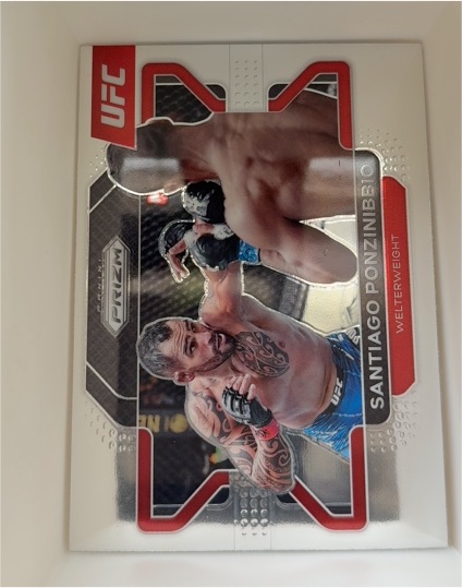 2022 Panini Prizm UFC #50 Santiago Ponzinibbio — front