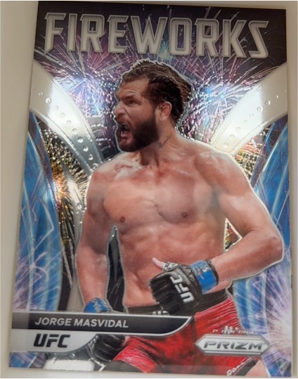 2022 Panini Prizm UFC Fireworks #1 Jorge Masvidal — front