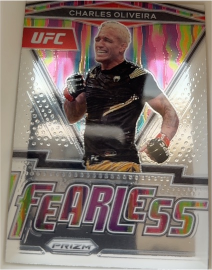 2022 Panini Prizm UFC Fearless #23 Charles Oliveira — front