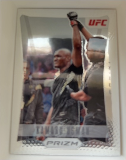 2022 Panini Prizm UFC #25 Kamaru Usman Prizm Flashback — front