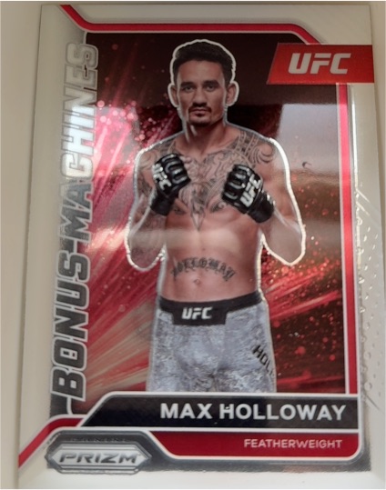 2022 Panini Prizm UFC #11 Max Holloway Bonus Machines — front
