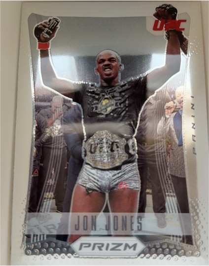 2022 Panini Prizm UFC #24 Jon Jones Flashback — front