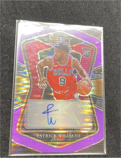 2020-21 Panini Select #RS-PAT Patrick Williams Purple Pulsar Prizm Rookie Auto — front