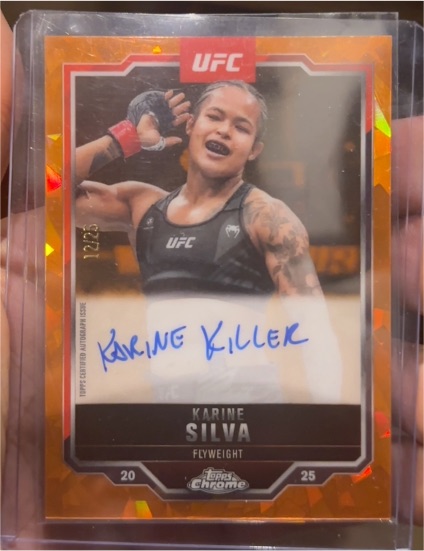 2025 Topps Chrome UFC #CVA-KS Karine Silva — front