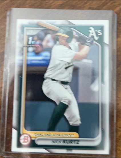 2024 Bowman Draft #BD-56 Nick Kurtz — front