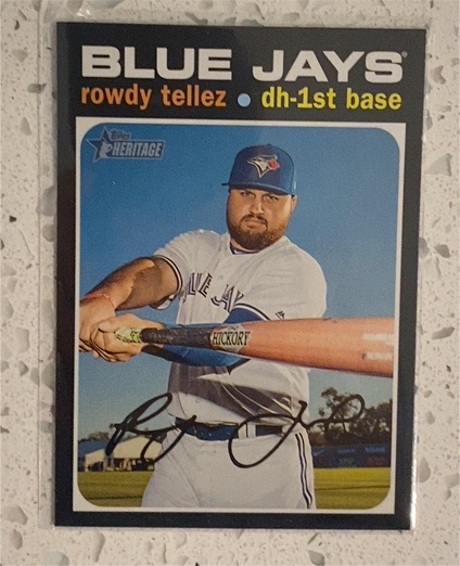 2020 Topps Heritage #379 Rowdy Tellez — front