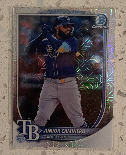 2025 Bowman Chrome #13 Junior Caminero — front