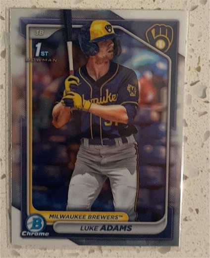 2024 Bowman Chrome Prospects #BCP-50 Luke Adams — front