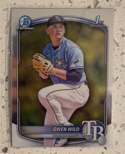 2025 Bowman Chrome Prospects #BCP-14 Owen Wild — front