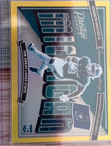 2022 Panini Prestige #SG-15 Kenneth Walker III Seasons Greetings — front