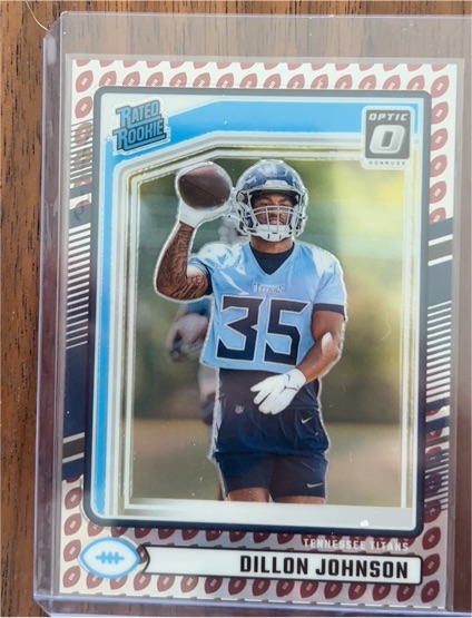 2024 Panini Donruss Optic #399 Dillon Johnson — front