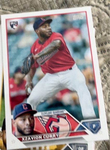 2023 Topps #513 Xzavion Curry — front
