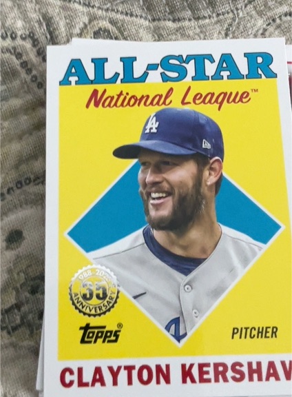 2023 Topps #88AS-23 Clayton Kershaw 1988 35th Anniversary All-Stars — front