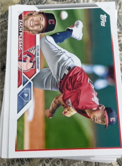2023 Topps #476 Zach Plesac Cleveland Guardians — front
