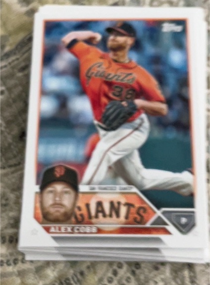 2023 Topps Series 1 #108 Alex Cobb — front