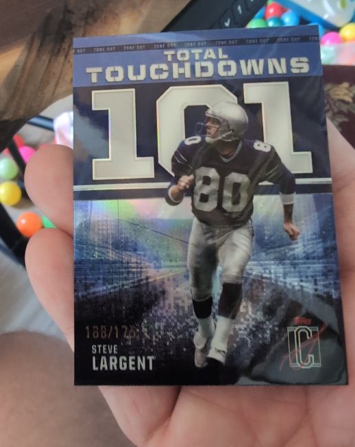 2024 Topps Signature Class Zone Out #ZO-15 Steve Largent Total Touchdowns — front
