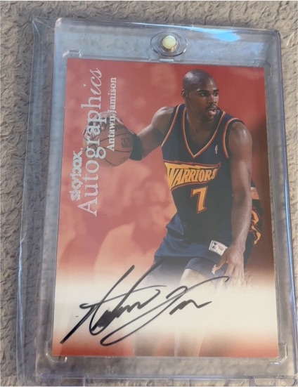 1999 Skybox Autographics Antawn Jamison — front
