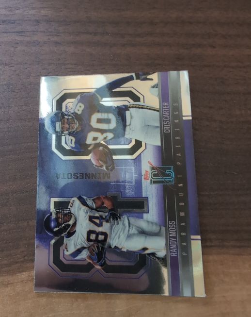 2024 Topps Signature Class #PP-12 Cris Carter / Randy Moss Paramount Pairings — front