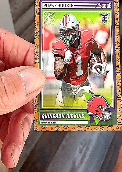 2025 Panini Score A Treat #38 Quinshon Judkins — front
