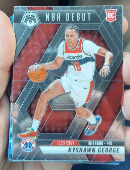 2024-25 Panini Mosaic NBA Debut #256 Kyshawn George — front