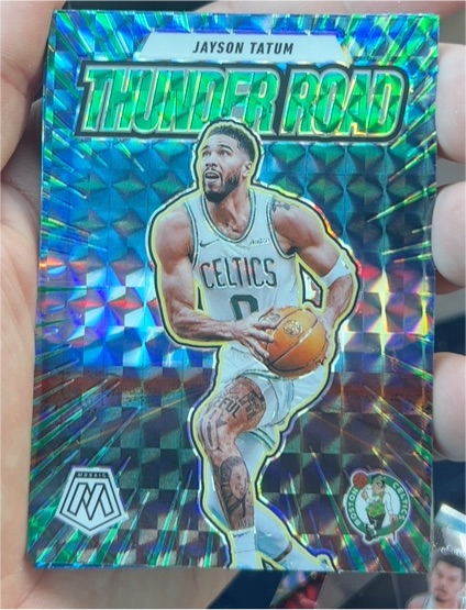 2024-25 Panini Mosaic #6 Jayson Tatum Thunder Road — front