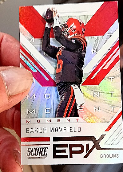 2019 Score Epix Moment #EM-10 Baker Mayfield — front