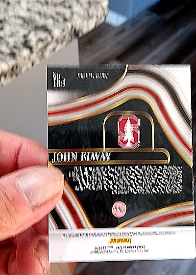 2022 Panini Select Draft Picks #163 John Elway — back