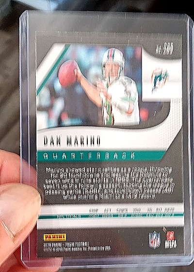 2019 Panini Prizm #265 Dan Marino — back