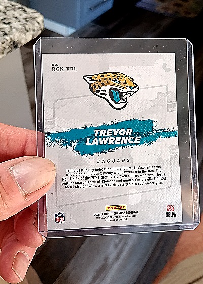 2021 Donruss Gridiron Kings #RGK-TRL Trevor Lawrence — back