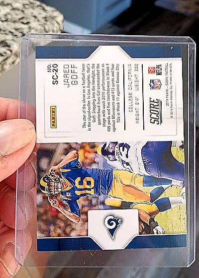 2019 Score #SC-20 Jared Goff Signal-Callers — back