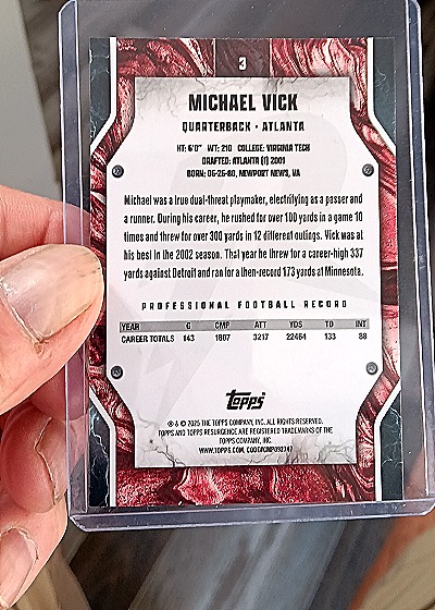 2024 Topps Resurgence #3 Michael Vick — back