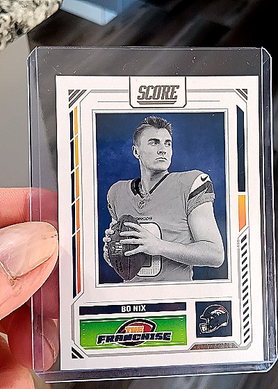 2025 Panini Score #10 Bo Nix The Franchise Denver Broncos — front